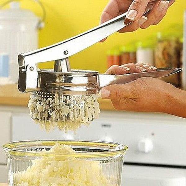 Stainless Steel Potato Masher Ricer Large Sturdy Puree Vegetable Fruit Juicer