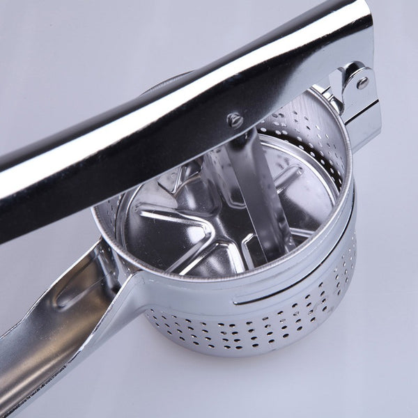 Stainless Steel Potato Masher Ricer Large Sturdy Puree Vegetable Fruit Juicer